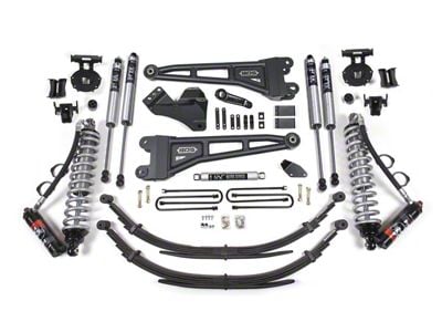 BDS 4-Inch Radius Arm Suspension Lift Kit with Rear Leaf Springs, FOX 2.5 Performance Elite Coil-Overs and FOX 2.0 Performance Shocks (05-07 4WD 6.0L Powerstroke F-250 Super Duty)