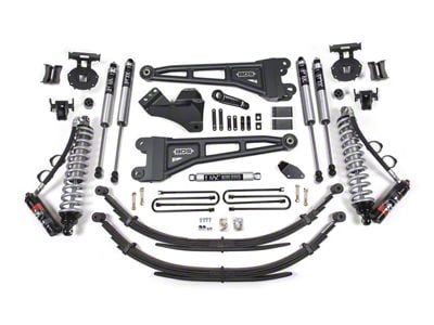 BDS 4-Inch Radius Arm Suspension Lift Kit with Rear Leaf Springs, FOX 2.5 Performance Elite Coil-Overs and FOX 2.0 Performance Shocks (08-10 4WD 6.4L Powerstroke F-250 Super Duty)