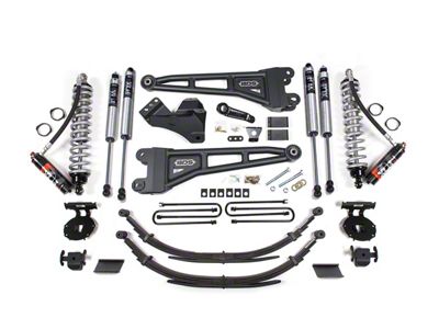 BDS 4-Inch Radius Arm Suspension Lift Kit with Leaf Springs, FOX 2.5 Performance Elite Coil-Overs and 2.0 Performance Shocks (11-16 4WD 6.7L Powerstroke F-250 Super Duty)