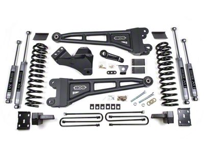 BDS 4-Inch Radius Arm Suspension Lift Kit with 4-Inch Lift Blocks and NX2 Nitro Shocks (11-16 4WD 6.7L Powerstroke F-250 Super Duty)