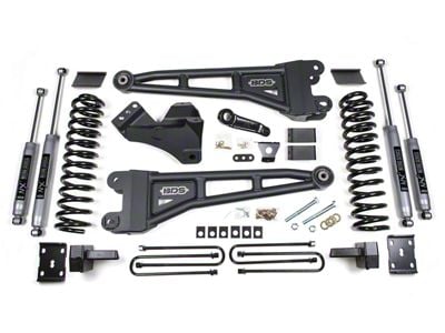 BDS 4-Inch Radius Arm Suspension Lift Kit with 4-Inch Lift Blocks and NX2 Nitro Shocks (11-16 4WD 6.2L F-250 Super Duty)