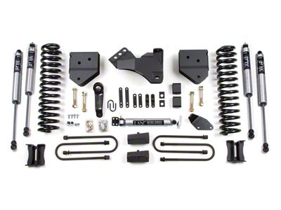 BDS 4-Inch Suspension Lift Kit with 5-Inch Rear Lift Blocks and FOX 2.0 Performance Shocks (05-07 4WD 5.4L, 6.8L F-250 Super Duty w/ Factory Overload Springs)