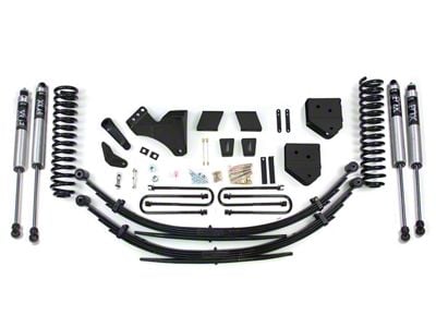 BDS 4-Inch Suspension Lift Kit with Rear Leaf Springs and FOX 2.0 Performance Shocks (08-10 4WD 6.4L Powerstroke F-250 Super Duty)