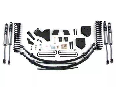 BDS 4-Inch Suspension Lift Kit with Rear Leaf Springs and FOX 2.0 Performance Shocks (11-16 4WD 6.7L Powerstroke F-250 Super Duty)