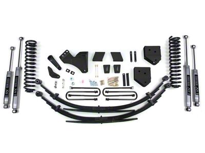 BDS 4-Inch Suspension Lift Kit with Rear Leaf Springs and NX2 Nitro Shocks (05-07 4WD 5.4L, 6.8L F-250 Super Duty)