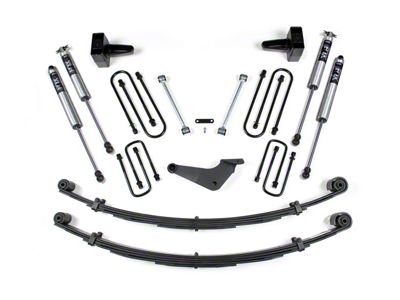 BDS 4-Inch Suspension Lift Kit with Rear Lear Springs with FOX 2.0 Performance Shocks (99-02/28/1999 4WD F-250 Super Duty w/ Square U-Bolt & w/o Factory Overload Springs)