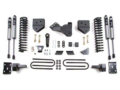 BDS 4-Inch Suspension Lift Kit with Rear Lift Blocks and FOX 2.0 Performance Shocks (11-16 4WD 6.2L F-250 Super Duty)