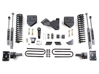 BDS 4-Inch Suspension Lift Kit with Rear Lift Blocks and NX2 Nitro Shocks (11-16 4WD 6.2L F-250 Super Duty)