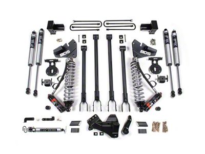 BDS 5-Inch 4-Link Suspension Lift Kit with Lift Blocks, FOX 2.5 Performance Elite Coil-Overs and 2.0 Performance Shocks (20-22 4WD 6.7L Powerstroke F-250 Super Duty)