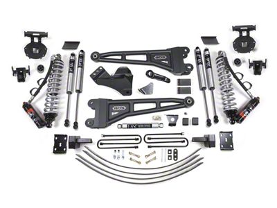 BDS 6-Inch Radius Arm Suspension Lift Kit with 4-Inch Rear Lift Blocks, Add-A-Leaf, FOX 2.5 Performance Elite Coil-Overs and FOX 2.0 Performance Shocks (05-07 4WD 6.0L Powerstroke F-250 Super Duty w/ Factory Overload Springs)