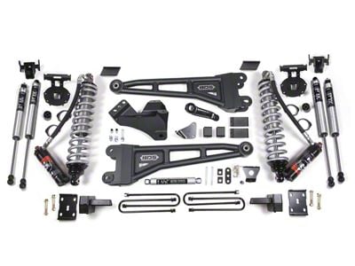 BDS 6-Inch Radius Arm Suspension Lift Kit with Rear Lift Blocks, FOX 2.5 Performance Elite Coil-Overs and FOX 2.0 Performance Shocks (08-10 4WD 6.4L Powerstroke F-250 Super Duty w/o Factory Overload Springs)