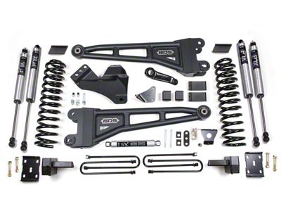 BDS 6-Inch Radius Arm Suspension Lift Kit with 4-Inch Rear Blocks and FOX 2.0 Performance Shocks (05-07 4WD 5.4L, 6.8L F-250 Super Duty w/ Factory Overload Springs)