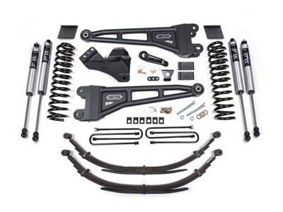 BDS 6-Inch Radius Arm Suspension Lift Kit with FOX 2.0 Performance Shocks (11-16 4WD 6.2L F-250 Super Duty w/ Factory 2-Inch Lift Blocks)