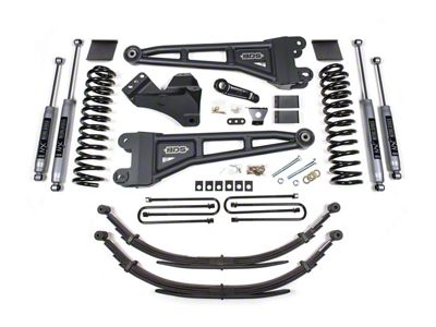 BDS 6-Inch Radius Arm Suspension Lift Kit with NX2 Nitro Shocks (11-16 4WD 6.7L Powerstroke F-250 Super Duty w/ Factory 2-Inch Lift Blocks)