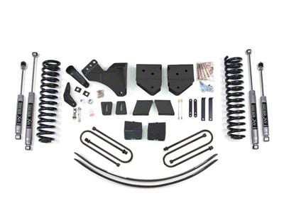 BDS 6-Inch Suspension Lift Kit with 3-Inch Rear Lift Blocks, Add-A-Leaf and NX2 Nitro Shocks (05-07 4WD 5.4L, 6.8L F-250 Super Duty w/ Factory Overload Springs)