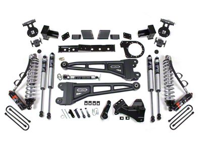 BDS 7-Inch Radius Arm Suspension Lift Kit with Lift Blocks, FOX 2.5 Performance Elite Coil-Overs and 2.0 Performance Shocks (20-22 4WD 6.7L Powerstroke F-250 Super Duty)