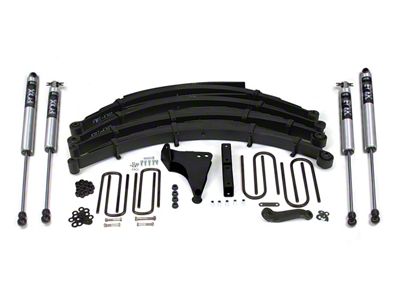 BDS 8-Inch Leaf Spring Suspension Lift Kit with FOX 2.0 Performance Shocks (99-02/28/1999 4WD F-250 Super Duty w/ Square U-Bolt)