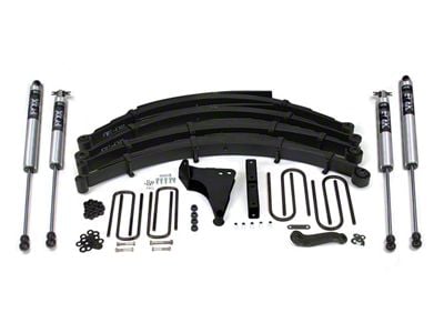 BDS 8-Inch Leaf Spring Suspension Lift Kit with FOX 2.0 Performance Shocks (99-04 4WD F-250 Super Duty w/ Front Radius U-Bolts)