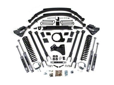 BDS 9-Inch 4-Link Suspension Lift Kit with Rear Leaf Springs and NX2 Nitro Shocks (20-22 4WD 6.7L Powerstroke F-250 Super Duty)