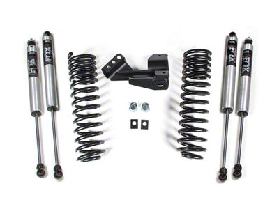 BDS 2-Inch Front Coil Spring Leveling Kit with FOX 2.0 Front and Rear Shocks (17-22 4WD F-350 Super Duty)