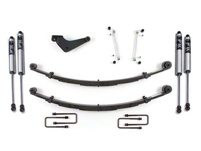 BDS 2-Inch Front Leveling Kit with Leaf Springs and FOX 2.0 Shocks (99-04 4WD F-350 Super Duty)