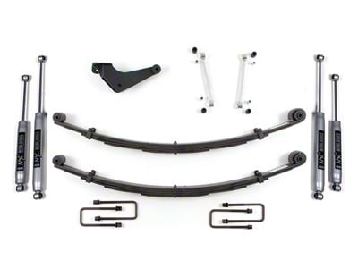 BDS 2-Inch Front Leveling Kit with Leaf Springs and NX2 Nitro Shocks (99-04 4WD F-350 Super Duty)