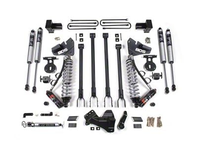 BDS 4-Inch 4-Link Suspension Lift Kit with Rear Lift Blocks, FOX 2.5 Performance Elite Coil-Overs and FOX 2.0 Performance Shocks (20-22 4WD 6.7L Powerstroke F-350 Super Duty DRW)