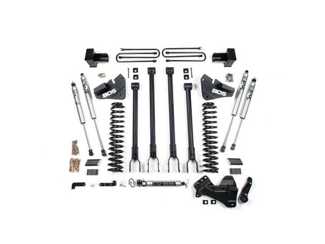 BDS 4-Inch 4-Link Suspension Lift Kit with Rear Lift Blocks and Fox Shocks (20-22 4WD 6.7L PowerStroke F-350 Super Duty)