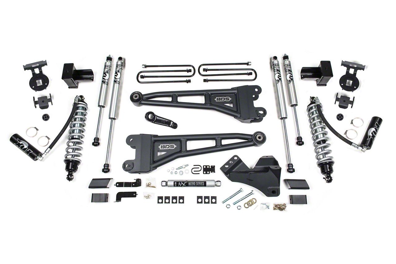 BDS F-350 Super Duty 4-Inch Radius Arm Suspension Lift Kit with FOX 2.5 ...