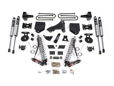 BDS 4-Inch Suspension Lift Kit with Rear Lift Blocks, FOX 2.5 Performance Elite Coil-Overs and FOX 2.0 Performacne Shocks (11-16 4WD 6.7L Powerstroke F-350 Super Duty SRW)