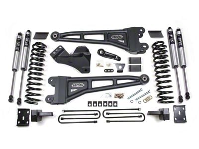 BDS 4-Inch Radius Arm Suspension Lift Kit with 4-Inch Lift Blocks and FOX 2.0 Performance Shocks (11-16 4WD 6.7L Powerstroke F-350 Super Duty)