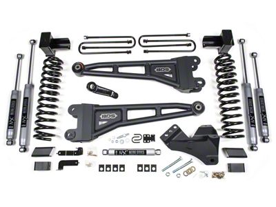 BDS 4-Inch Radius Arm Suspension Lift Kit with NX2 Nitro Shocks (20-22 4WD 6.7L Powerstroke F-350 Super Duty DRW)