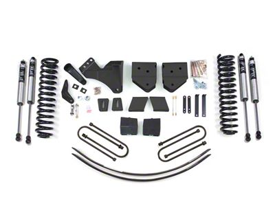 BDS 6-Inch Suspension Lift Kit with 3-Inch Rear Lift Blocks, Add-A-Leaf and FOX 2.0 Performance Shocks (05-07 4WD 5.4L, 6.8L F-350 Super Duty w/o Factory Overload Springs)