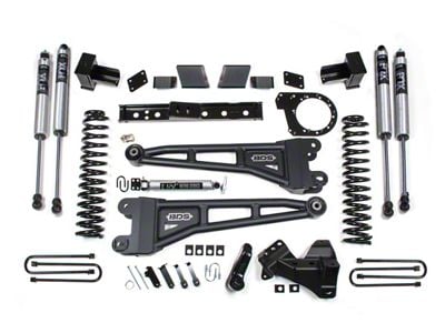 BDS 7-Inch Radius Arm Suspension Lift Kit with FOX 2.0 Performance Shocks (20-22 4WD 6.7L Powerstroke F-350 Super Duty DRW)