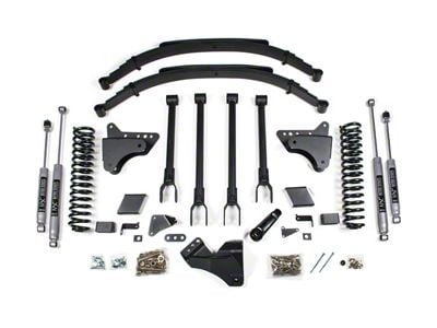 BDS 8-Inch 4-Link Conversion Suspension Lift Kit with NX2 Nitro Shocks (11-16 4WD 6.7L Powerstroke F-350 Super Duty)