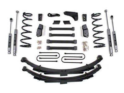 BDS 6-Inch Suspension Lift Kit with Leaf Springs and NX2 Nitro Shocks (06-07 4WD RAM 1500 Mega Cab w/ 4-Inch Axle)