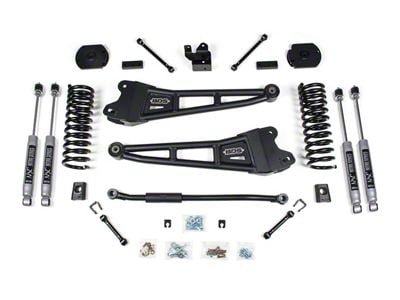 BDS 3-Inch Radius Arm Suspension Lift Kit with Rear Lift Blocks and NX2 Nitro Shocks (14-18 4WD 6.7L RAM 2500 w/o Air Ride)