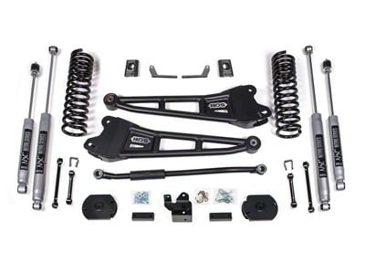 BDS 3-Inch Radius Arm Suspension Lift Kit with Rear Lift Blocks and NX2 Nitro Shocks (14-18 4WD 6.7L RAM 2500 w/ Air Ride)