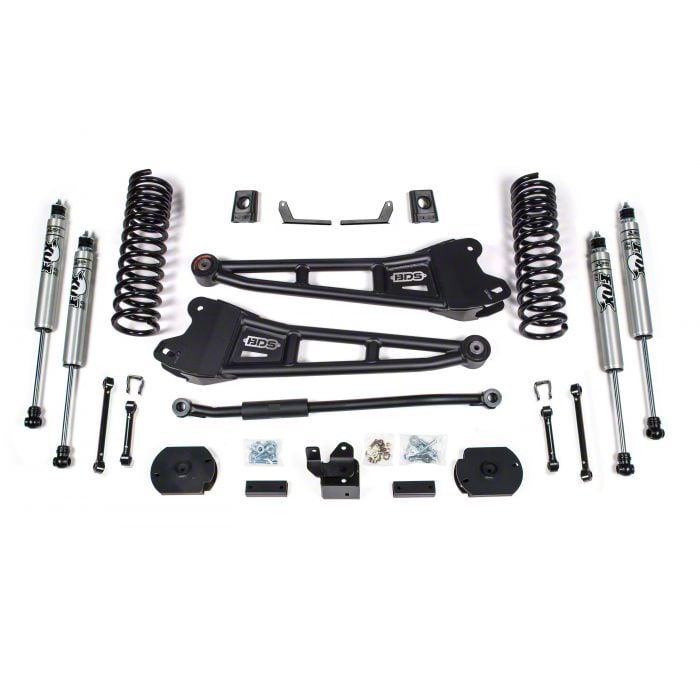 BDS RAM 2500 3-Inch Radius Arm Suspension Lift Kit with NX2 Nitro ...