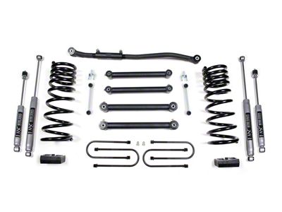 BDS 3-Inch Suspension Lift Kit with Rear Lift Blocks and NX2 Nitro Shocks (03-13 4WD 5.9L, 6.7L RAM 2500 w/ 4-Inch Axle)