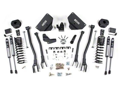 BDS 4-Inch 4-Link Suspension Lift Kit with FOX 2.0 Performance Shocks (14-18 4WD 6.7L RAM 2500 w/ Air Ride)