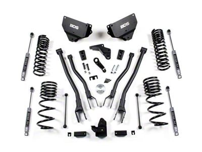 BDS 4-Inch 4-Link Suspension Lift Kit with Rear Coil Springs and NX2 Nitro Shocks (14-18 4WD 5.7L, 6.4L RAM 2500)