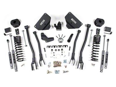 BDS 4-Inch 4-Link Suspension Lift Kit with NX2 Nitro Shocks (14-18 4WD 6.7L RAM 2500 w/ Air Ride)