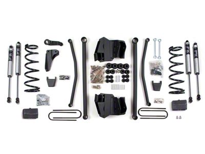 BDS 4-Inch Long Arm Suspension Lift Kit with Rear Lift Blocks and FOX 2.0 Performance Shocks (2008 4WD 5.7L RAM 2500 Power Wagon w/ 3.50-Inch Axle)