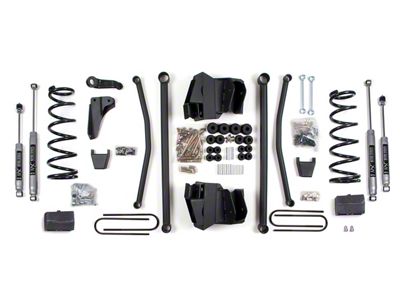 BDS 4-Inch Long Arm Suspension Lift Kit with Rear Leaf Springs and NX2 Nitro Shocks (09-13 4WD 5.7L RAM 2500 Power Wagon w/ 3.50-Inch Axle)