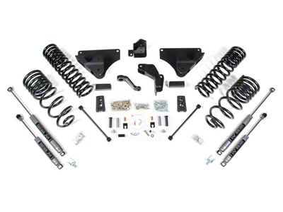 BDS 4-Inch Radius Arm Drop Suspension Lift Kit with Rear Coil Springs and NX2 Nitro Shocks (14-18 4WD 5.7L, 6.4L RAM 2500)