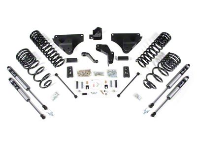 BDS 4-Inch Radius Arm Drop Suspension Lift Kit with Rear Coil Springs and FOX 2.0 Performance Shocks (14-18 4WD 6.7L RAM 2500)