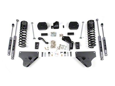 BDS 4-Inch Radius Arm Drop Suspension Lift Kit with Rear Coil Spring Spacers and NX2 Nitro Shocks (14-18 4WD 5.7L, 6.4L RAM 2500)