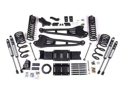 BDS 4-Inch Radius Arm Suspension Lift Kit with Rear Springs and FOX 2.0 Performance Shocks (19-25 4WD 6.4L RAM 2500 w/o Air Ride, Excluding Power Wagon)