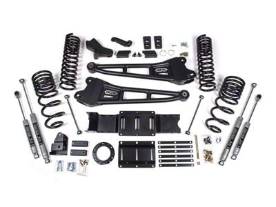 BDS 4-Inch Radius Arm Suspension Lift Kit with Rear Springs and NX2 Nitro Shocks (19-25 4WD 6.4L RAM 2500 w/o Air Ride, Excluding Power Wagon)